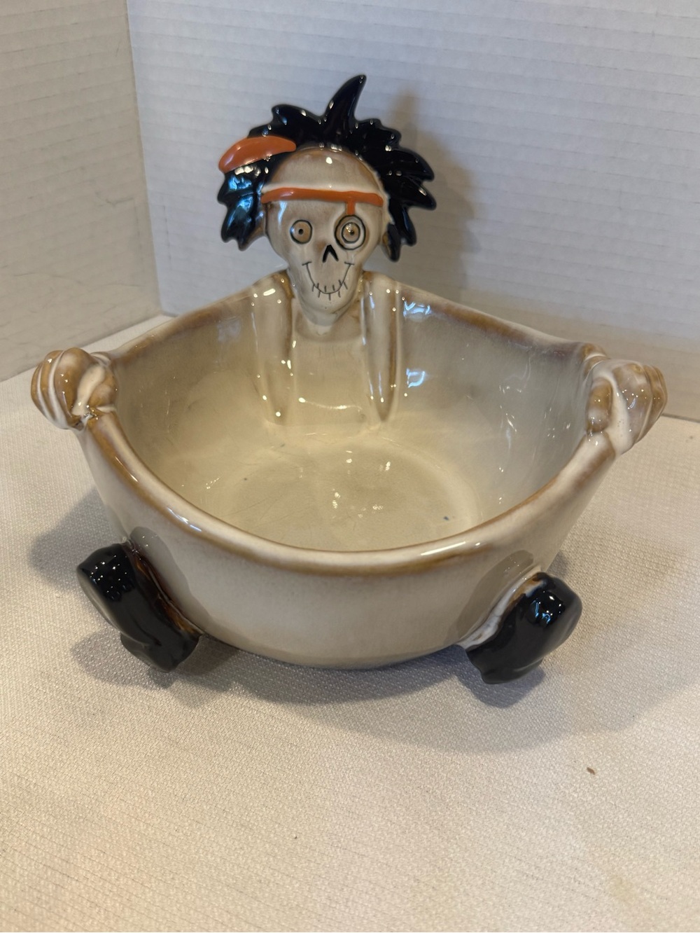 Yankee Candle Boney Bunch 'The Mad Doctor' Candy Bowl Dish or Jar Holder